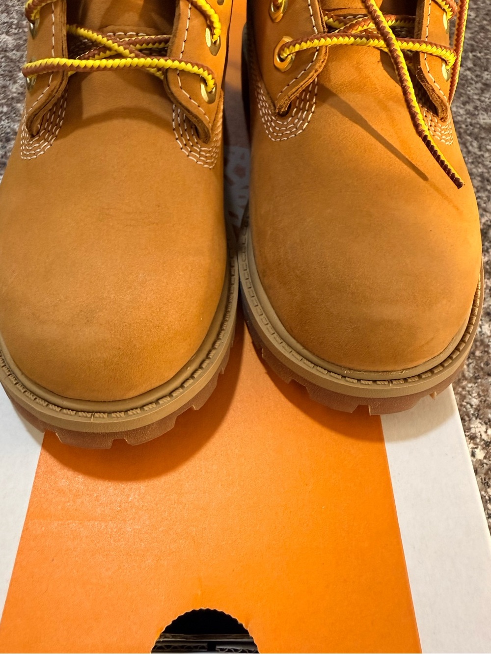 Timberland Kids Premium 6 IN Lace Waterproof Wheat Boots - Picture 5 of 10